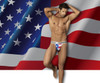 99154 CandyMan Men's Patriotic Thong