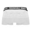 99616X CandyMan Men's "Trouble Maker" Lace Trunks Color White