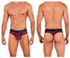 91100 Xtremen Men's Microfiber Mesh Thong Color Red