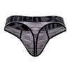 91100X Xtremen Men's Microfiber Mesh Thong Color Black