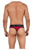 91101 Xtremen Men's Microfiber Thong Color Red