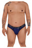 91101X Xtremen Men's Microfiber Thong Color Dark Blue