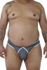 91021X Xtremen Men's Microfiber Bikini Briefs Color Gray