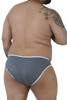 91021X Xtremen Men's Microfiber Bikini Briefs Color Gray