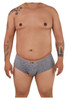 91103X Xtremen Men's Microfiber Mini Trunks Color Jasper Gray