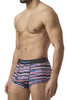 UMPA076 Papi Men's 2PK Micro-Flex Brazilian Trunks Color Waves-Black