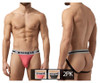 UMPA081 Papi Men's 2PK Micro-Flex Jockstrap Color Pink-Black