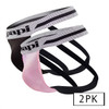 UMPA081 Papi Men's 2PK Micro-Flex Jockstrap Color Tropical-Black