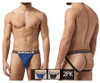 UMPA087 Papi Men's 2PK Micro-Flex Jockstrap Color Blue-Black