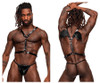 597-266* MalePower PU Leather Sagittarius Harness Color Black