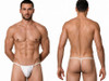 Men’s G-String – Sleek Sexy Minimalist Underwear (White) by CandyMan