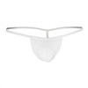 Men’s G-String – Sleek Sexy Minimalist Underwear (White) by CandyMan