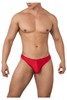 99629 CandyMan Men's Trunk and Thong Two-Piece Set Color Red