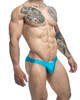 XSJ01 JUSTIN+SIMON Men's Classic Bikini Color Turquoise