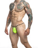 XSJ02 JUSTIN+SIMON Men's Classic G-String Bulge Color Neon Green