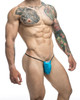 XSJ02 JUSTIN+SIMON Men's Classic G-String Bulge Color Turquoise