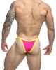 XSJ12 JUSTIN+SIMON Men's Bikini One Color Hot Pink