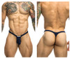 XSJBU02 JUSTIN+SIMON Men's Bulge Thong Color Navy