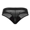 99642 CandyMan Men's Mesh Thong Color Black