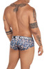 41313 Xtremen Men's Printed Briefs Color Orange