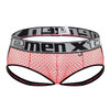 91119 Xtremen Men's Lace Jockstrap Color Coral