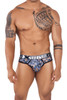 91131 Xtremen Men's Printed Thong Color Orange