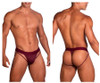 RS077 Roger Smuth Men's Thong Color Burgundy