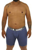 70005 Plus Xtremen Men's Long Boxer Briefs Color Blue