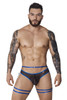 1082 Pikante Men's Lujueria Garter Thong Color Blue