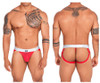 91134 Xtremen Men's Mesh Jock Thong Color Red