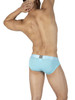 PBUT4378 Private Structure Men's Bamboo Mid-Waist Mini Briefs Color Bright Cyan