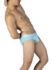 PBUT4378 Private Structure Men's Bamboo Mid-Waist Mini Briefs Color Bright Cyan