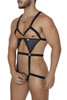 99665 CandyMan Men's Harness Bodysuit Color Black