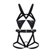 99665 CandyMan Men's Harness Bodysuit Color Black