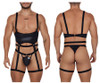 99667 CandyMan Men's Harness Bodysuit Color Black