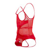 99670X CandyMan Men's Harness Bodysuit Color Red