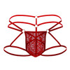 99671 CandyMan Men's Lace Jock Thong Color Red
