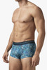 UMPA107 Papi Men's 2PK Microflex Performance Trunks Color Teal-Blue