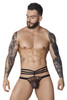 1095 Pikante Men's Oomph Mesh Jockstrap Color Black