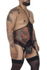 99661X CandyMan Men's Lace Bodysuit Color Black-Print