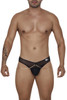 99672 CandyMan Men's Chain Jock Briefs Color Black