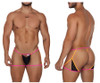 99678 CandyMan Men's Garter Thong Color Neon-Black