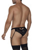 99679 CandyMan Men's Lace Garter Briefs Color Black