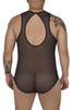 99683X CandyMan Men's Tulle Bodysuit Color Black