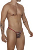 99685 CandyMan Men's Lace Thong Color Red-Snake