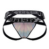 91148* Xtremen Men's Printed Microfiber Jockstrap Color Rainbow Fish
