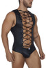 99694 CandyMan Men's Wrestling Bodysuit Color Black