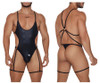 99697 CandyMan Men's Garter Bodysuit Color Black