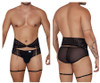 99703 CandyMan Men's Garter Briefs Two-Piece Set Color Black