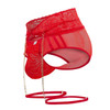 99703 CandyMan Men's Garter Briefs Two-Piece Set Color Red